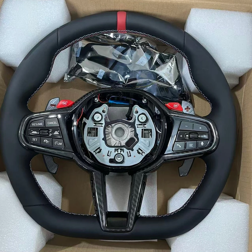 CS Steering Wheel Carbon Fiber For BMW M40i M340i M135i X3 X4 X5 X6 G02 G05 G06 G20 G21 G22 G26 G29 G80 G81 G82 G87 F40 F44