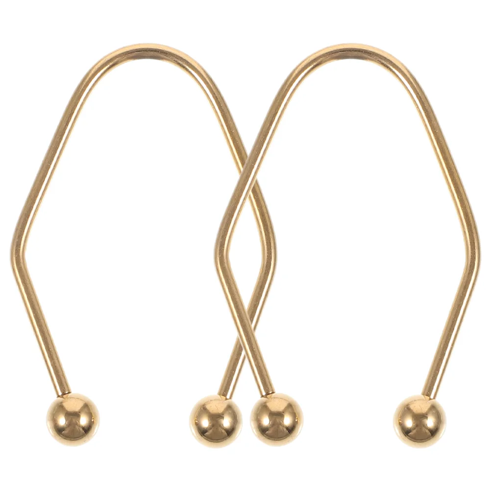 2 Pcs Gold Trainer Dimples Maker Clip Sculpting Tool Portable Dimple Exerciser Facial Stylish Cheeks Balls for Cheeks