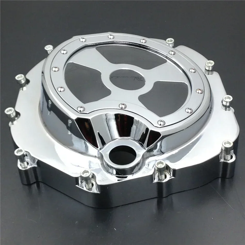 Aftermarket Motorcycle Parts for Kawasaki ZX14R ZZR1400 2006-2022 BLACK Right Engine Clutch Cover See Through