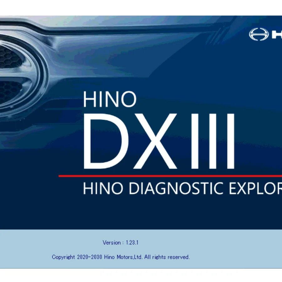 

Hino Diagnostic EXplorer 3 - Hino DX3 V1.25.01