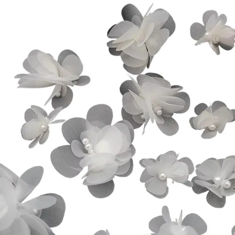 10 Stück Blumenstickerei-Applikations-Patches, Spitzenbesatz für DIY-Hochzeitsringkissen-Dekoration – Detail 7