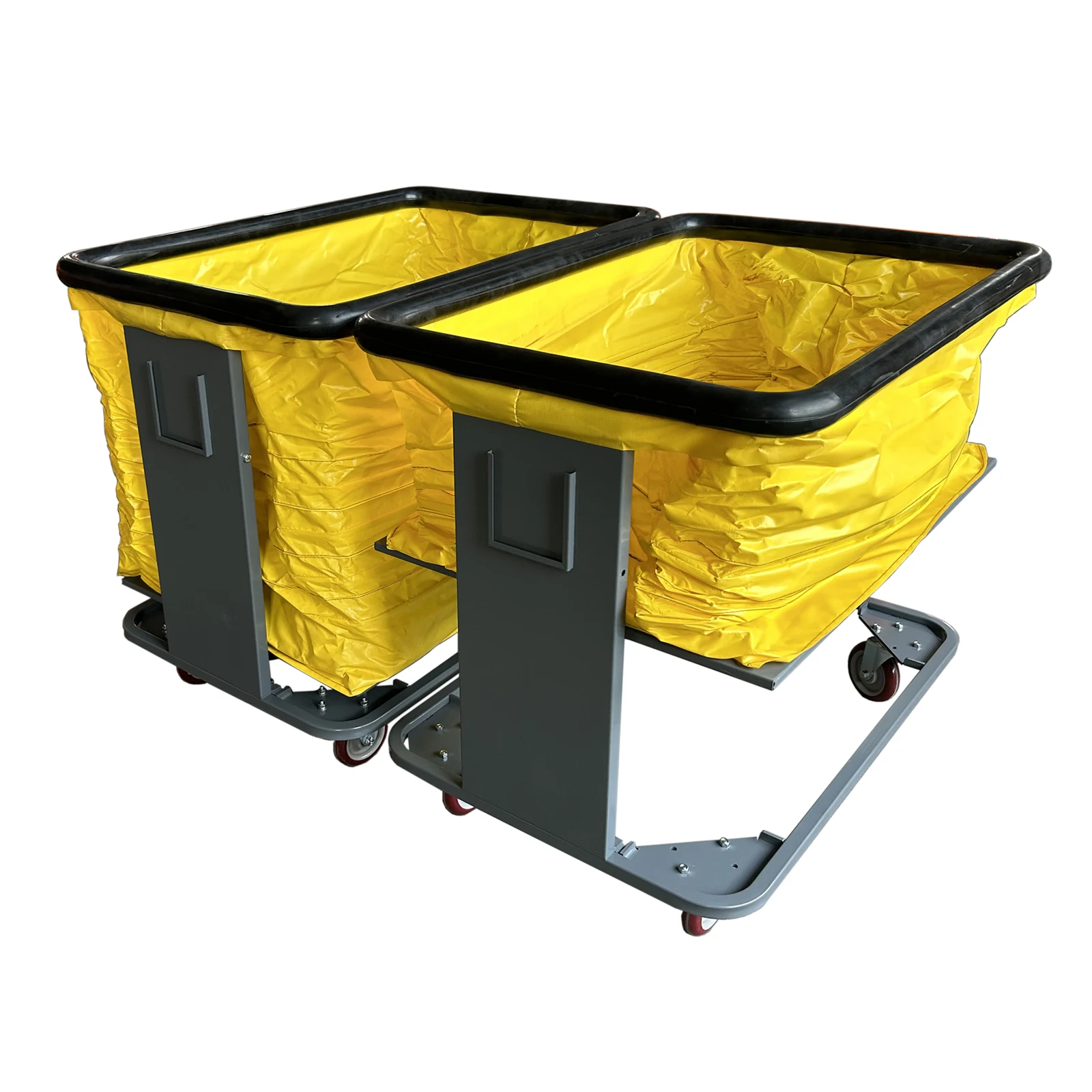 Hot sell self-leveling logistics trolley for warehouse handling four wheel