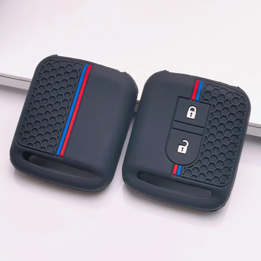 Key Case Cover for Nissan Micra Qashqai Navara D40 Dualis J10 Pathfinder R51 K12 Anti-Scratch Shockproof Soft Grip Easy Install