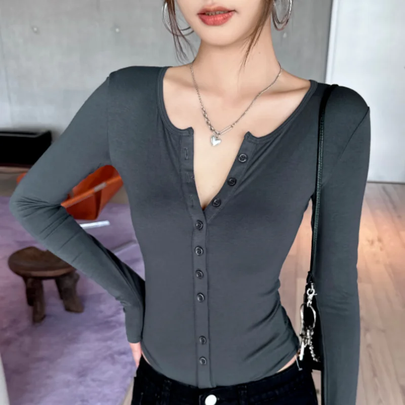 

Sexy Pure Desire Spicy Girl Underwear Women's Autumn Winter High Waist ort Pants Polyester Fiber Long Sve One-Piece Top