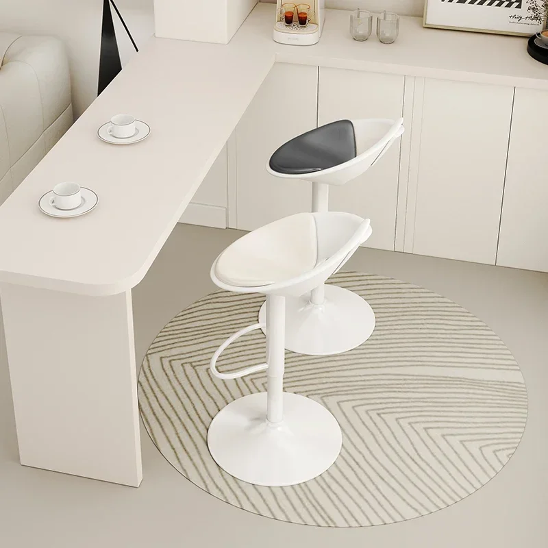 

Light luxury rotating stool front desk backrest household high lift chair