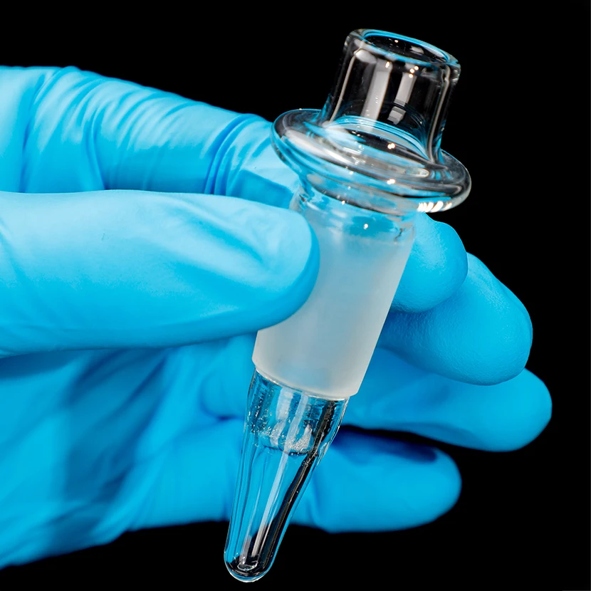 Microscope oil bottle, asphalt double-layer bottle, transparent/brown glass triangle drop bottle 25ml 50ml 100ml
