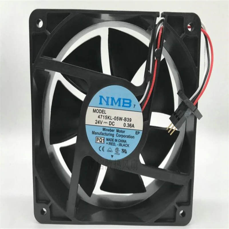 4715KL-05W-B39 24V 0.36A  system cooling fan three-pin plug