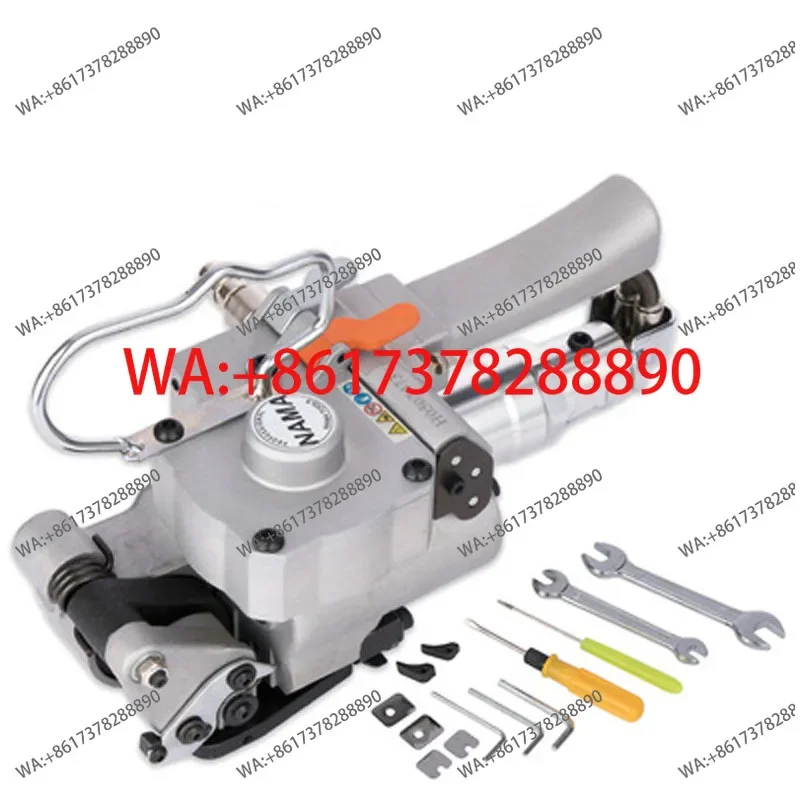 Portable Pneumatic PET PP Strapping Wrapping Baler Machine QD19 Banding Packing Tool For 12-19mm Plastic Strap