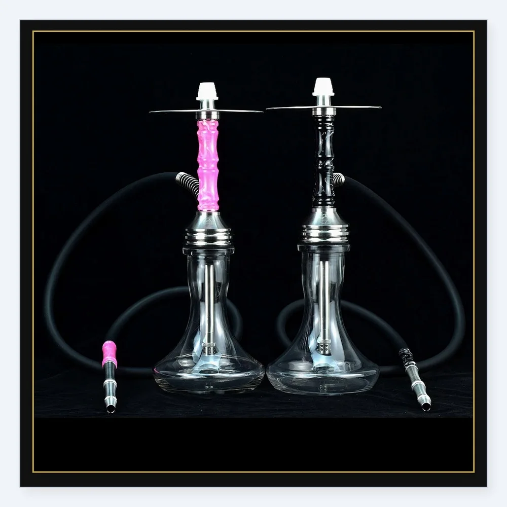 Wolfcoolvape Hookah Shisha Set with 316SS Resin Tube - Premium Water Pipe for Hookah Bars and Home Use