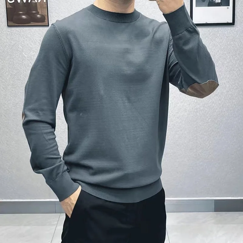 

Новинка 2025 года, мужской свитер, теплая зима, внутренняя одежда большого размера, высококачественный трикотаж, зимняя одежда, шерстяной топ, молодежная мода