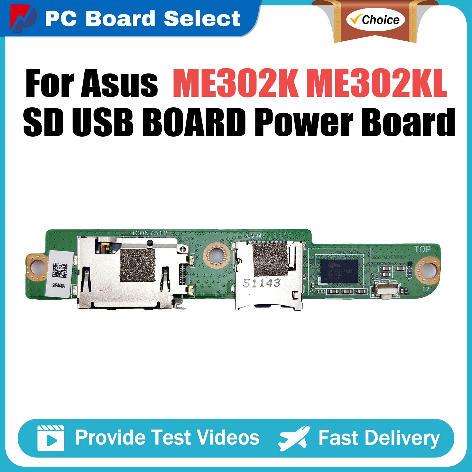 

For Asus ME302K ME302KL K005 TF SD USB BOARD Power Board ME302KL_SUB 100% Tested Fast Ship