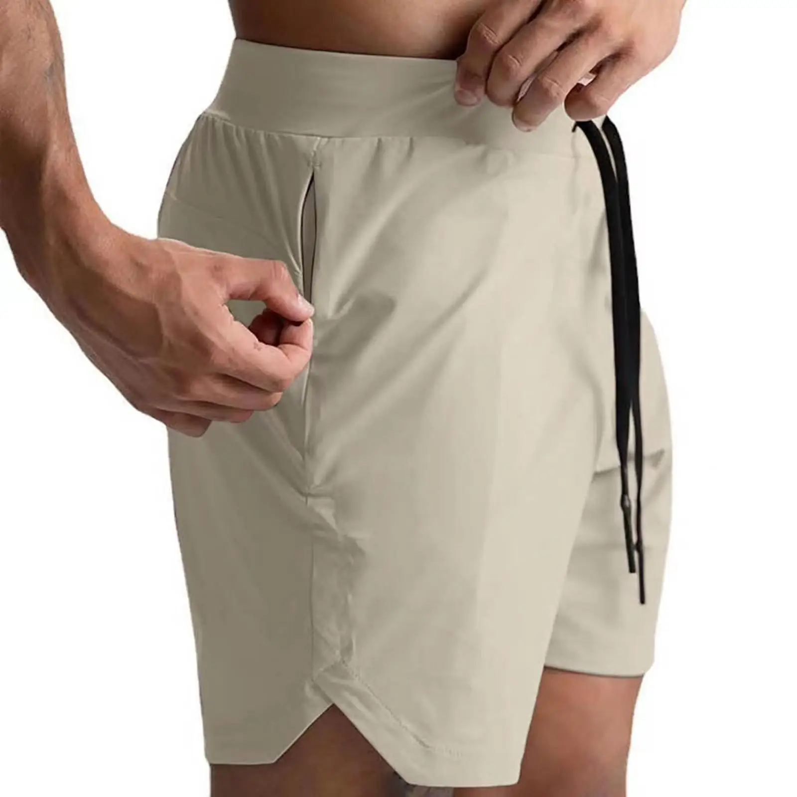 Comfortable Mens Active Shorts with Towel Loop for Fitness Running Training and Everyday Casual Sportswear