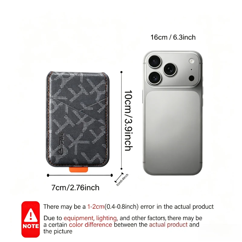 Mens Wallet Magnetic Bank Credit Card Holders Small Magsafe Wallet Business Card Holder Mini Bags Card Case for IPhone 14 15 16