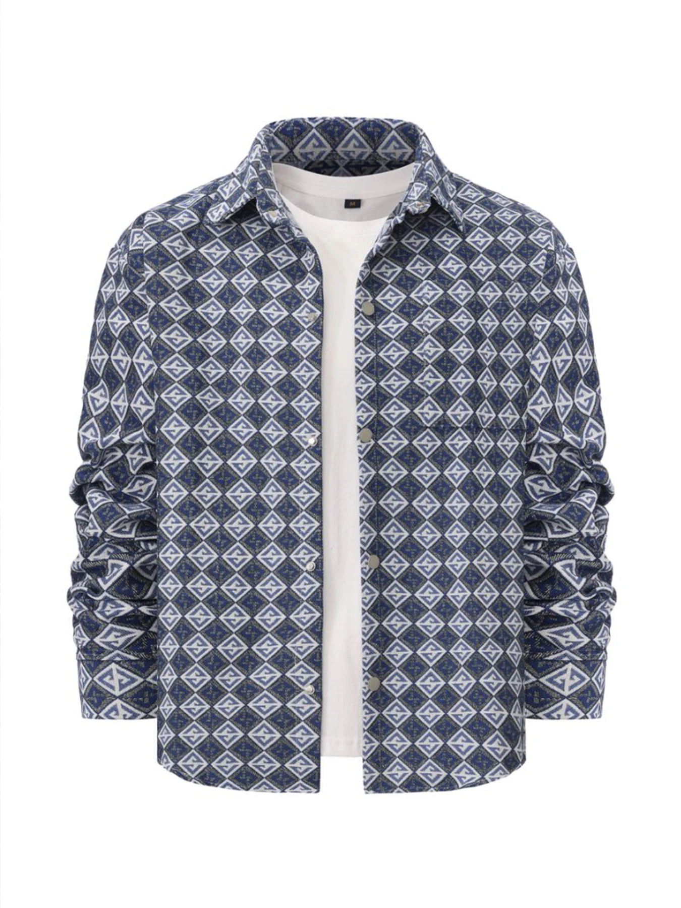 

Весенне-осенняя новая куртка в этническом стиле в клетку в стиле ретро с бриллиантами, модная брендовая мужская элитная куртка Ruffian