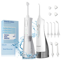 D52 Cordless Water Flosser  300ML 4 Nozzles ,Nasal Rinse Sinus Rinse 3 Modes 2 Jet with 30 Salt Packet, Oral Picks Care Set