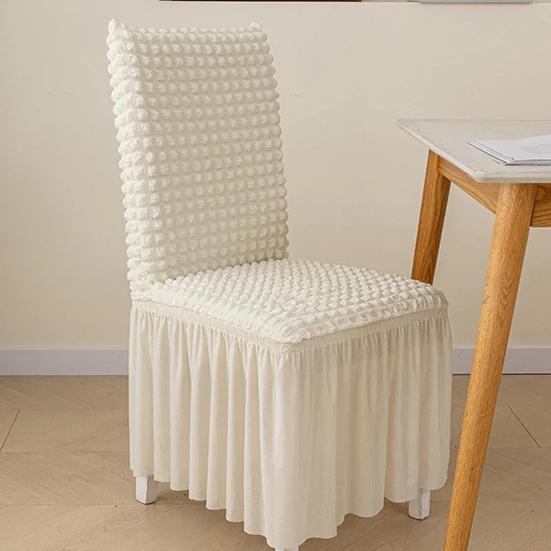 

Puff Wedding Chair Cover Banquet Luxury Cover for Chairs Spandex Elasticity Stretch High Back Chair Case Protect Wholesale