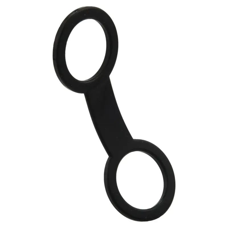 XSXS-160X Scuba Diving Dive Snorkeling Silicone Snorkel Mask Strap Keeper Holder Clips Retainer Attachment Gear Spare Black