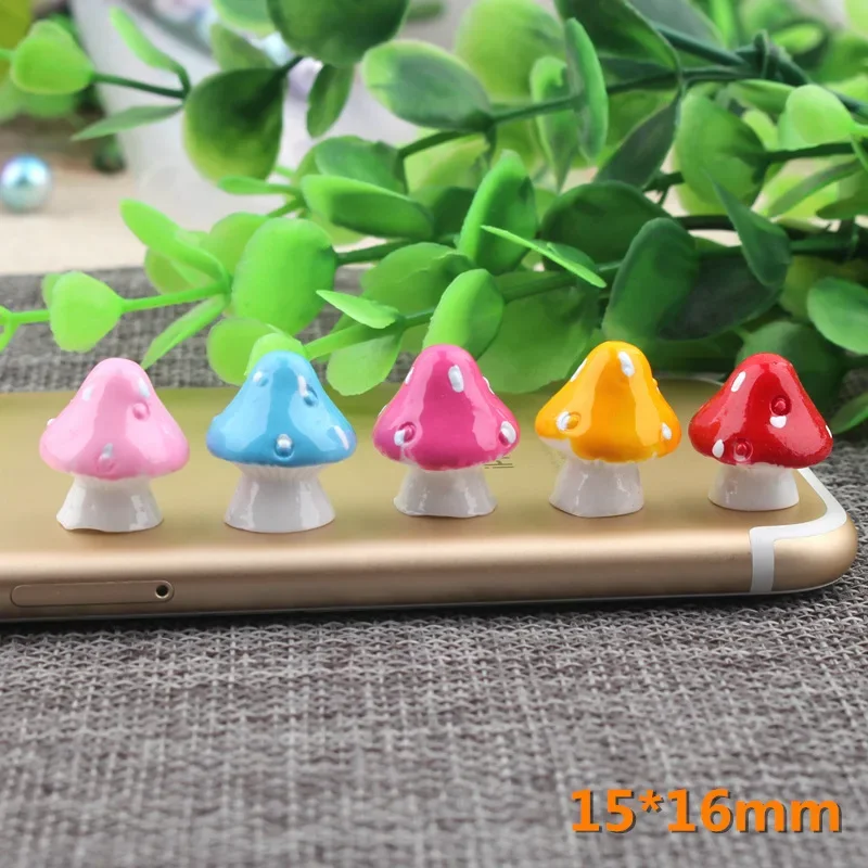 10pcs Set Hot DIY Hole Shoes Charms for 5 colored mushrooms Charms Designer Quality Garden Shoe Decoration Girl Gift New