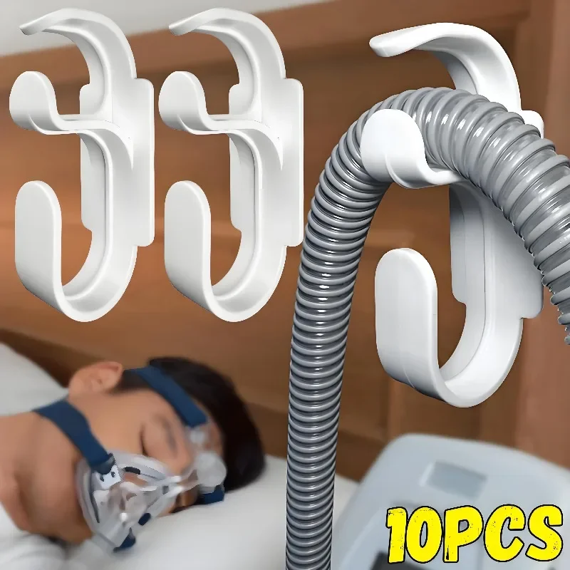 Wall Mounted CPAP Hose Hanger - Tubing Holder Multi-Purpose Anti-Unhook Tangle-Free Organizer for Sleep Apnea Equipment
