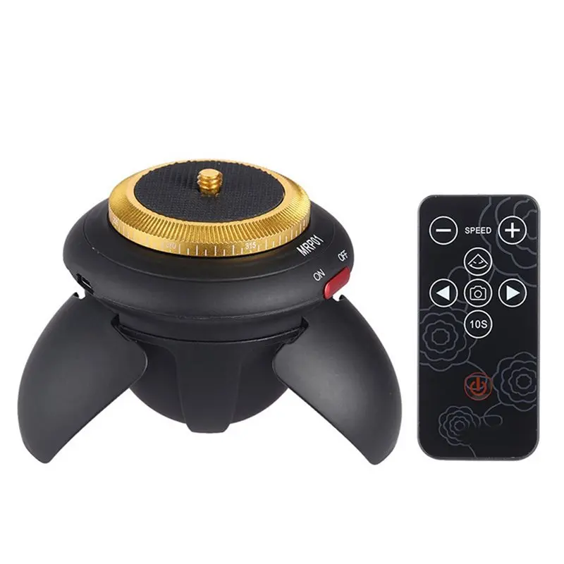 MRP01 360° Rotation Mini Electric Panorama Head Tripod Ball Head For Gopro Action Camera Smartphone Phone Time Lapse