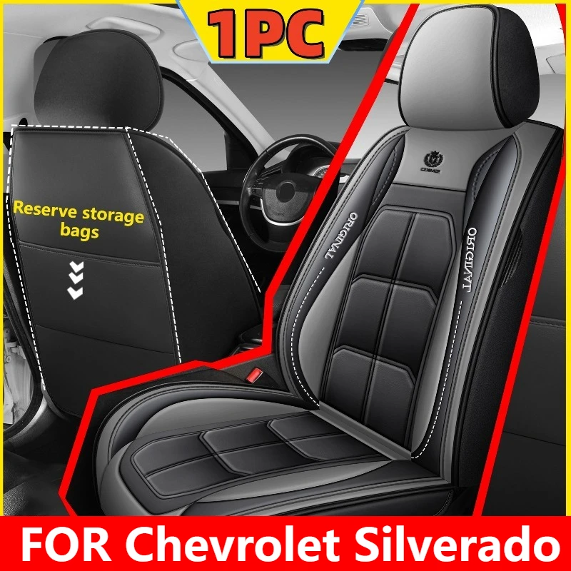 

Чехол на автомобильное сиденье для Chevrolet Silverado, водонепроницаемый, из искусственной кожи, мягкий и удобный, с полным запахом, чехол на сиденье с мышцами