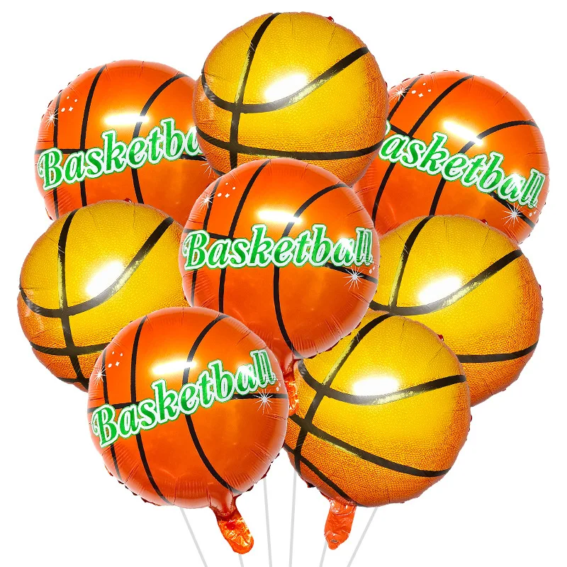 10-teiliges Sport-Luftballons-Set aus Aluminiumfolie – Fußball-, Basketball-, Rugby- und Baseball-Designs – perfekt für Sport-Themenpartys – Detail 4
