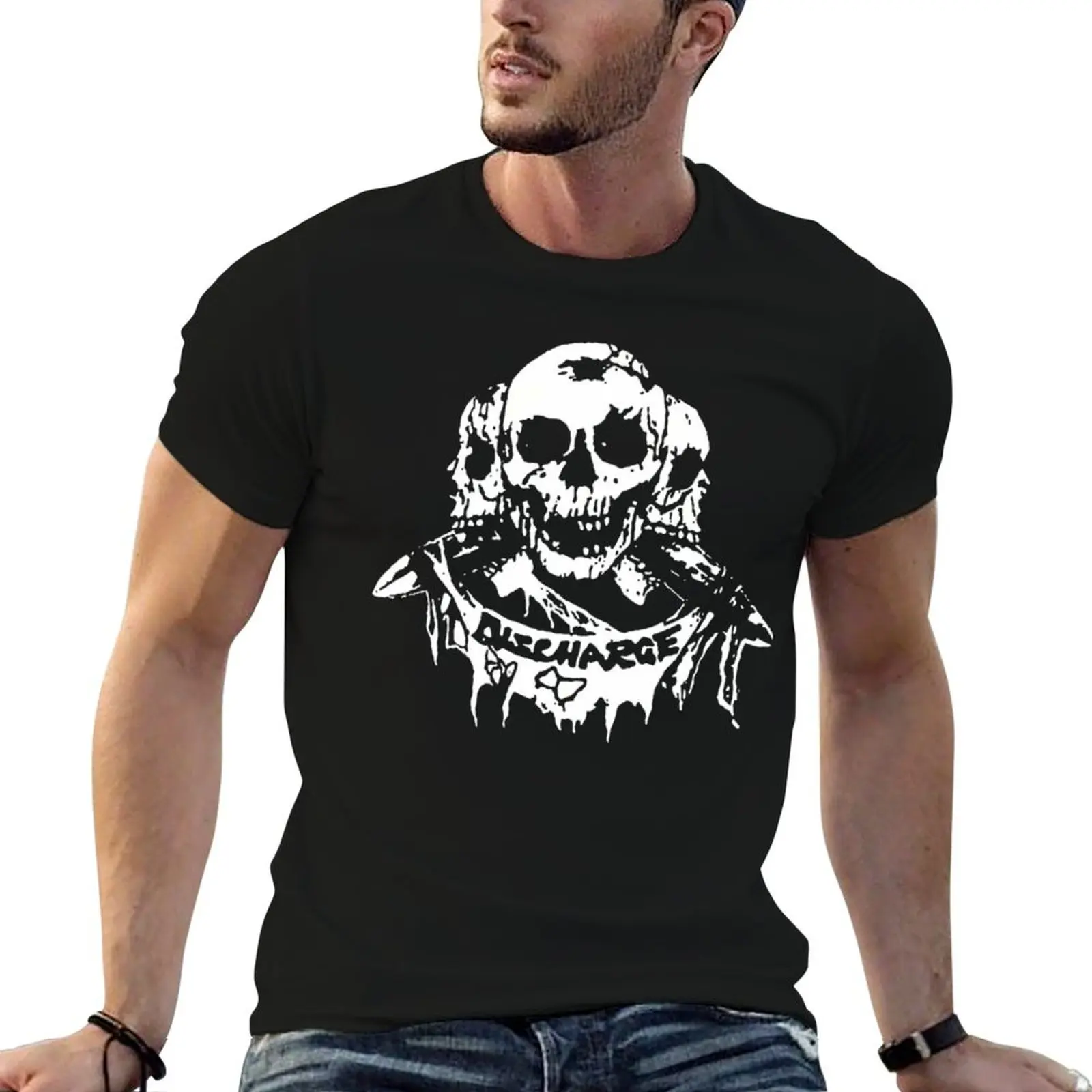 Discharge T-Shirt Breathable Lightweight Summer Top