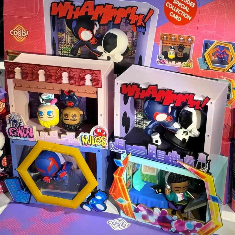 New Original Hottoys Spider Man Blind Box Across The Spider Verse Cosbi Scene Mystery Box Spider Punk Anime Figures Gift New Original Hottoys Spider Man Blind Box Across The Spider Verse Cosbi Scene Mystery Box Spider Punk Anime Figures Gift