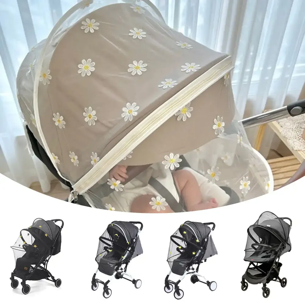 

Baby Stroller Mosquito Net Full Cover Universal Summer Mesh Zipper Mosquito Insect Prevention Protection Bebies Pram Accessories