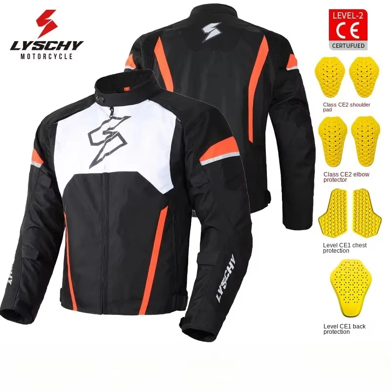 Motorcycle Jacket Men's and Women's Four Season Anti-fall Waterproof Motorcycle Jacket Warm Commuter Jacket CE2 Protective Gear