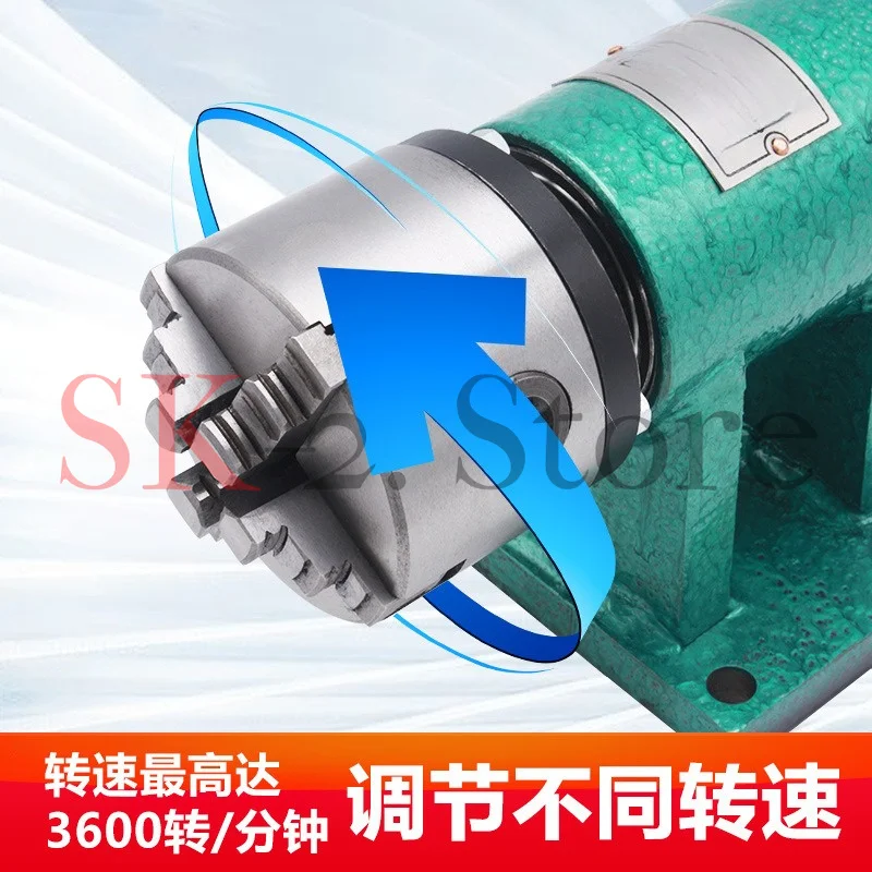 Lathe spindle woodworking DIY metal assembly Buddhist bead machine three-claw and four-claw chuck modification set automation