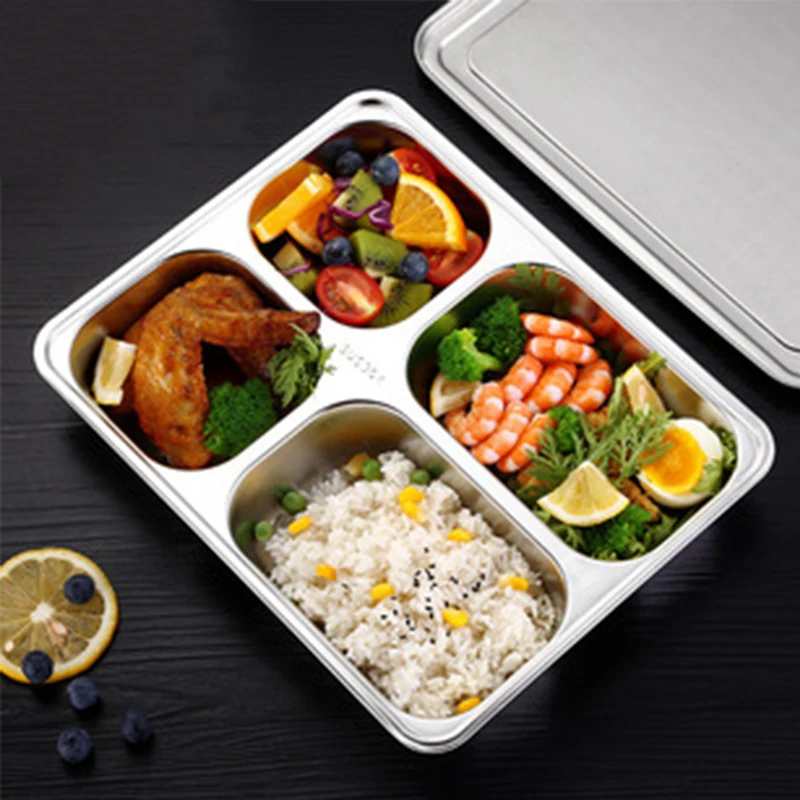 

Lunch Box Stainless Steel 304 Bento Box Insulation Food Container High Capacity Portable Thermal Bag for Student Office Worker