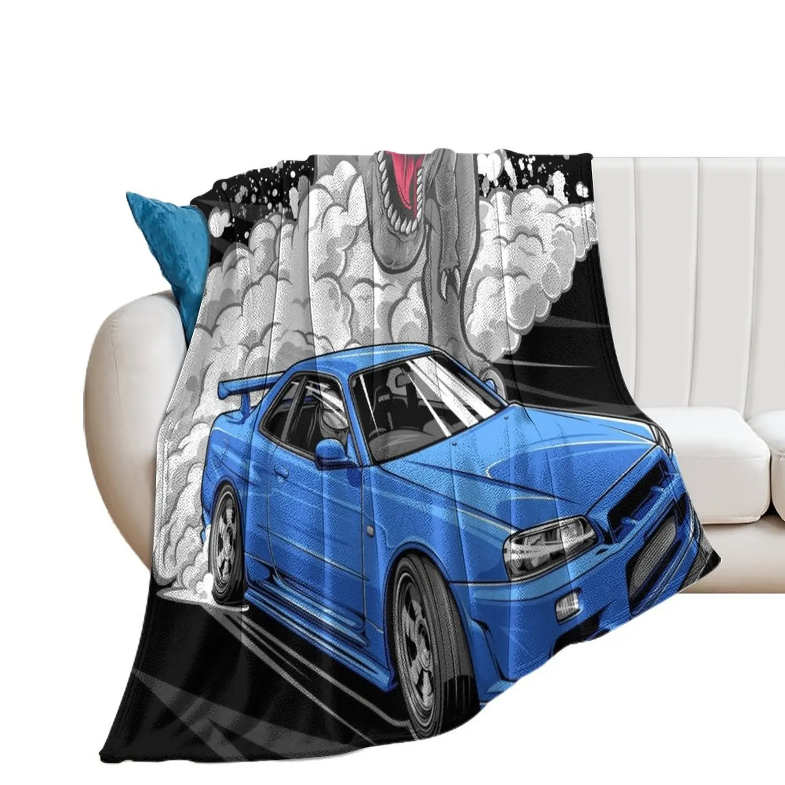 

Skyline R34 GTR Throw Blanket Sofas Fashion Sofas Blankets