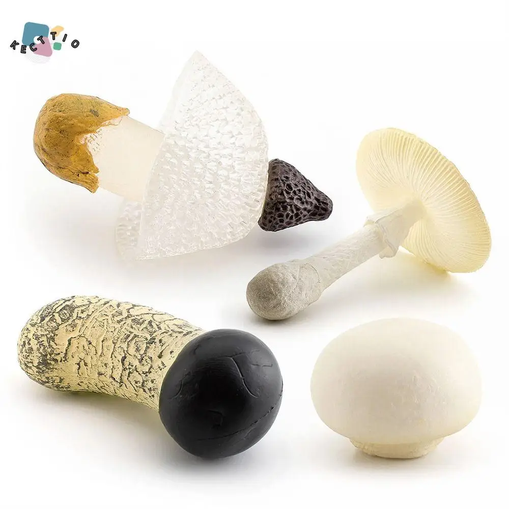 Vegetable Model Fungus Figurines Landscape Miniatures Matsutake Oyste Simulation Mushroom Pleurotus Artificial Fungus Model