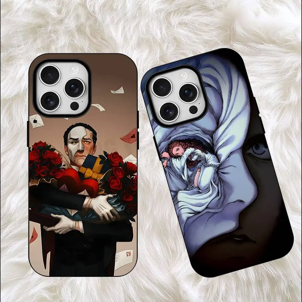 T-The Phantom of the O-Opera Matte Magnetic For Case For iPhone 18 17 16 15 14 13 12 11Pro Plus Mini Max Frosted Cover