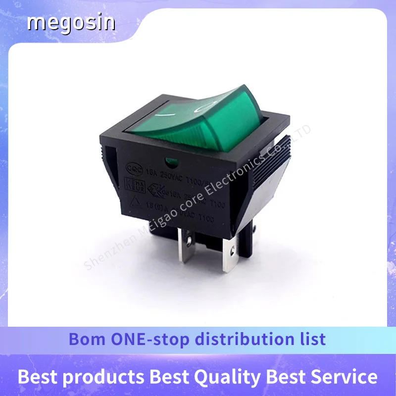 1PCS/LOT Boat-shaped switch RK1-01 Single slot 16A electric heater electric hot pot button power button toggle switch