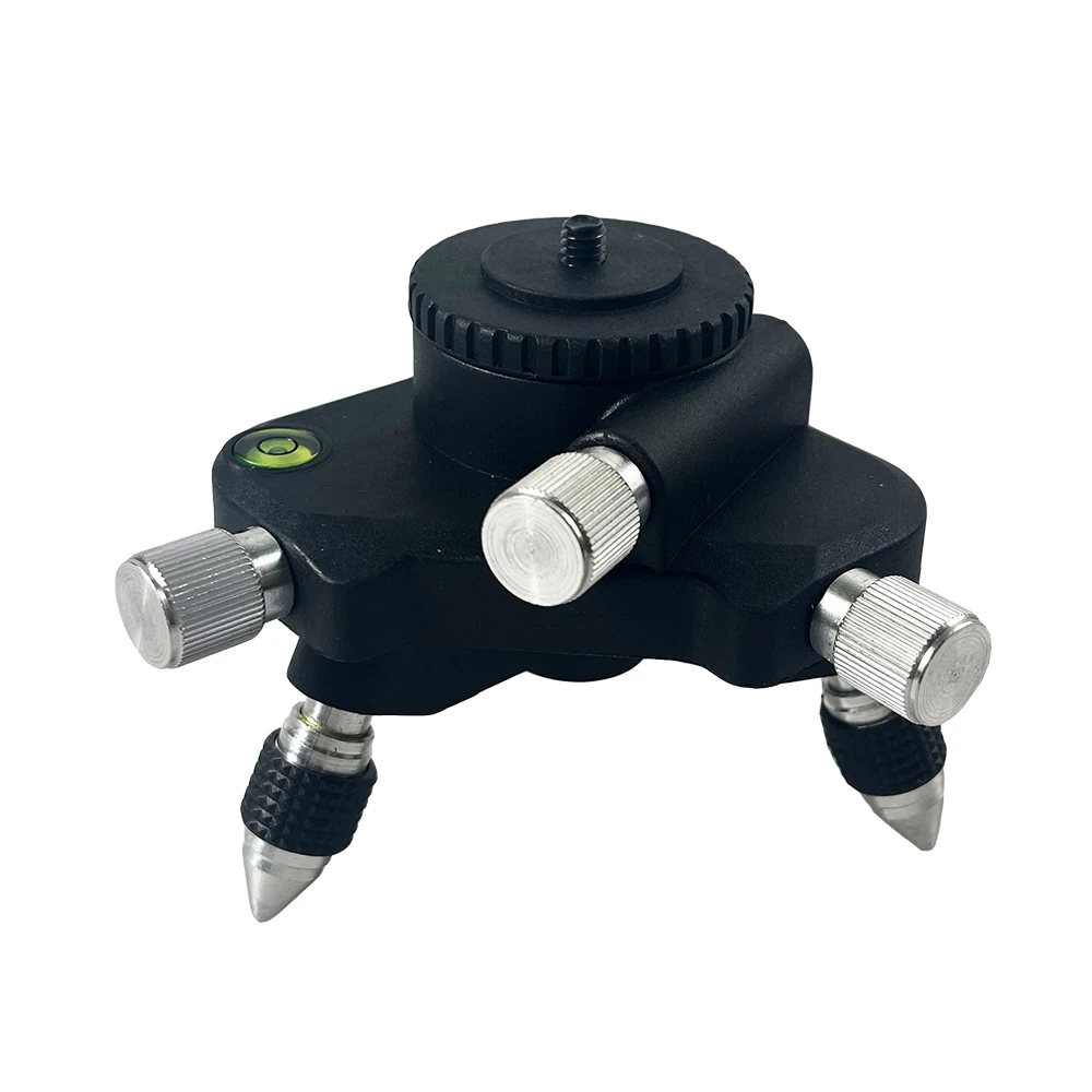 Adjustable Rotation Bracket Laser Level Metal Tripod Bracket 360° Rotation Base Tripod