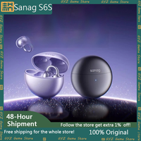 Sanag S6S Free Clip Open Ear Wireless Bluetooth Headphone Earphone Ear Clip 3D Stereo Sound OWS Sport Headset TWS Custom Earbuds