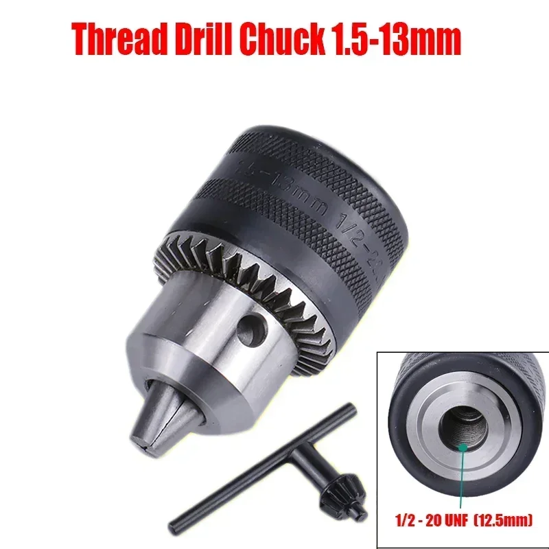 SDS Plus Chuck & Adapter Convert Hammer Drill Impact Driver Screwdriver Into Electric Drill 1/2\