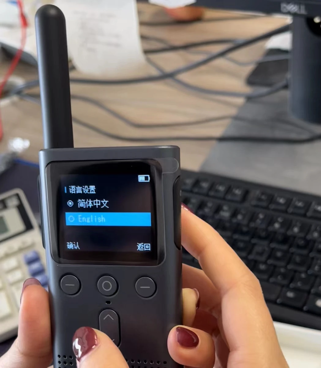 Walkie Talkie MIJIA 2S con Pantalla a Color de 1.77'', Potencia de 4W, 120 Horas de Autonomía, Modo Dual, Distancia de L