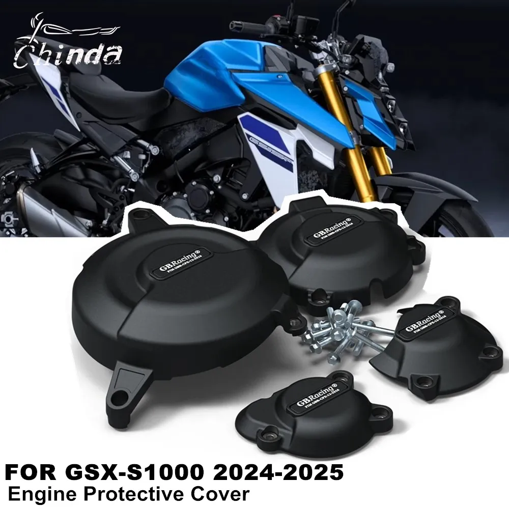 

For Suzuki GSX-S1000 GSX S1000 GSXS1000 2024 2025 Motorcycle Engine Cover Sets Bonnet Protector Engine Cover