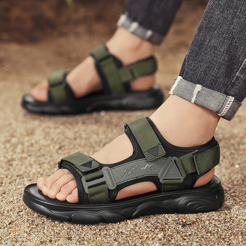 New Arrival Men Summer Sandals Fashion Versatile Breathable Quick Dry Non-slip Outdoor Casual Sports Shoes For Driving Beach