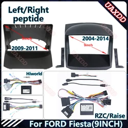 For FORD 2004-2014 Fiesta 9INCHCar Radio Android Stereo audio screen multimedia video player navigation cables Harness frame