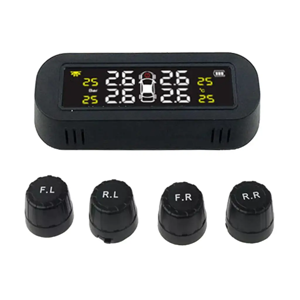 Solar USB Tire Pressure Monitoring System, Anti-theft Sensors, External Sensor