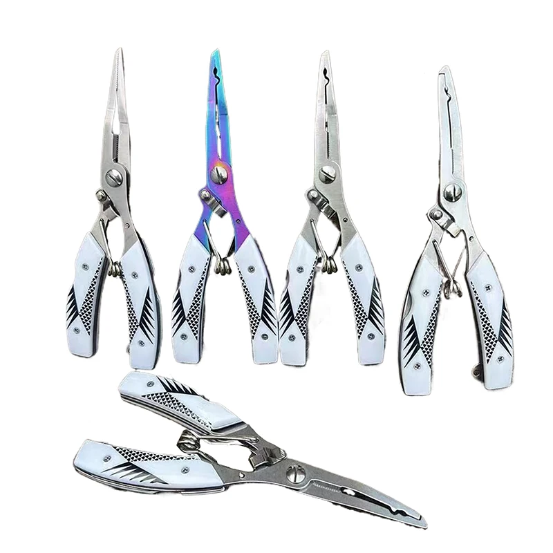 Multifunctional Nose Fishing Pliers Stainless Steel Titanium Open Ring Pliers For Fish Control Hook image 4