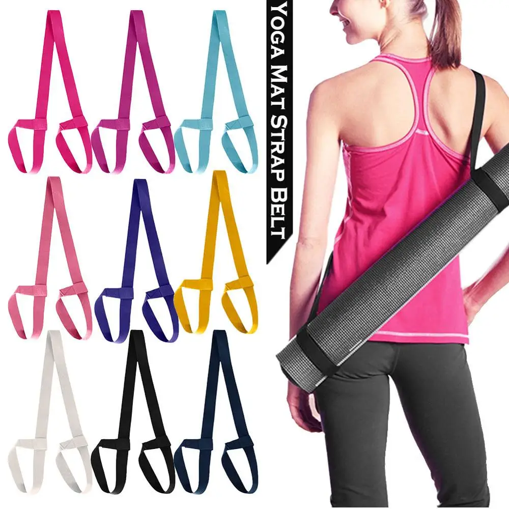 Verstelbare Yoga Mat Riemen Yoga Mat Schouderdrager Yoga Bandjes Oefen Stretch Yoga Riemen Fitness Gym Sporttouw 165Cm * 3.8Cm