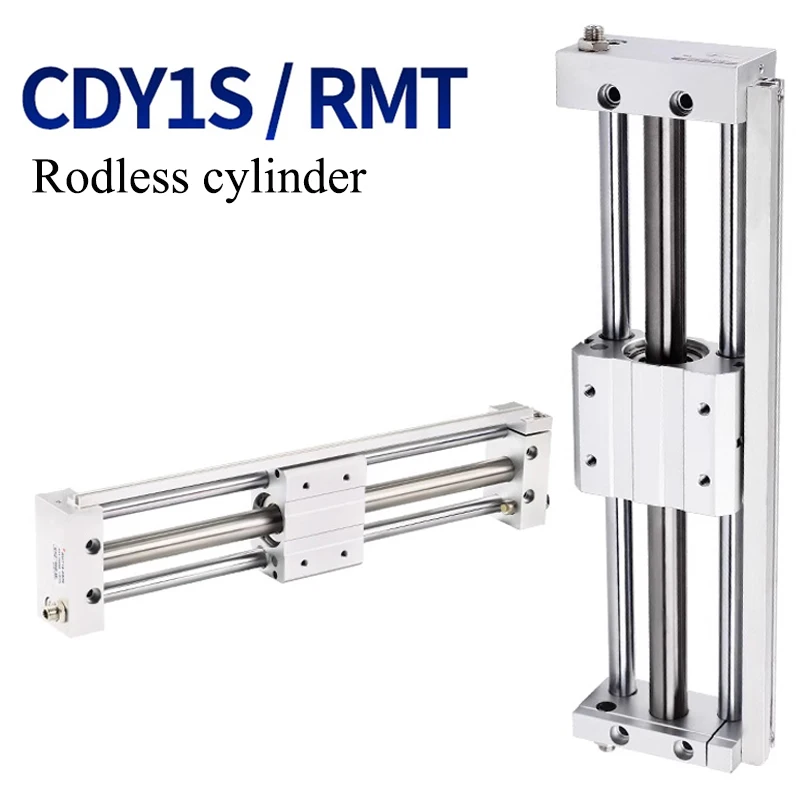 

CDY1S Bore 10/15/20/25/32/40mm Stroke 50-1500mm Magnetic Coupling Rodless Air Pneumatic Cylinder Piston Be Customized Part