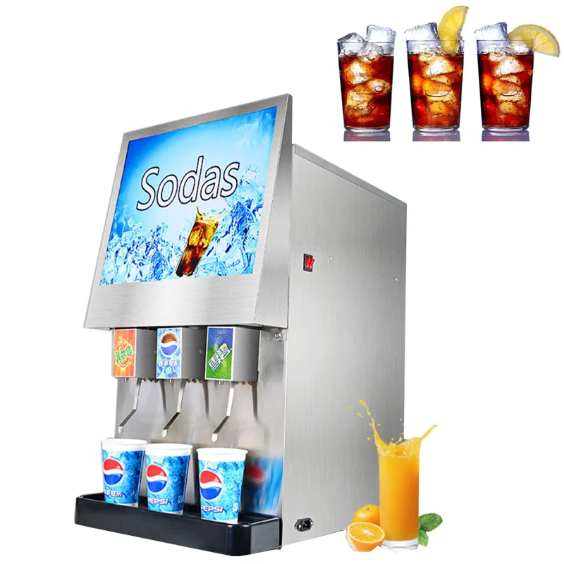 Commercial Iced Cola Machine 3 Valve Cola Beverage Dispenser Soda Beverage Dispenser