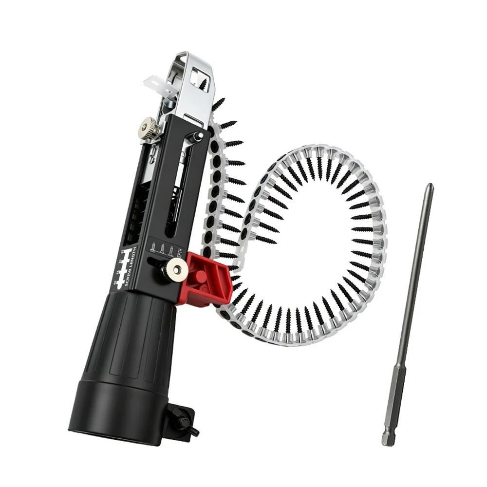 Auto Chain Screw Nail Gun Adapter for Electric Drill Woodworking Tool Cordless Power Drill