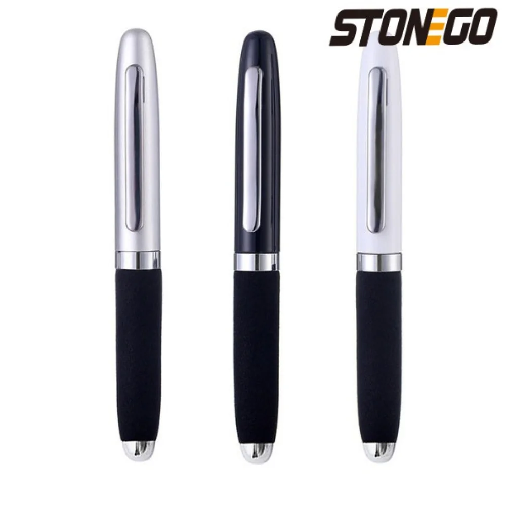 STONEGO Fashion Wallet Pen Short Paragraph Gift Travel Pocket Pen Mini Pocket Short Clip Metal RollerBall Pen Travel Pocket Pen